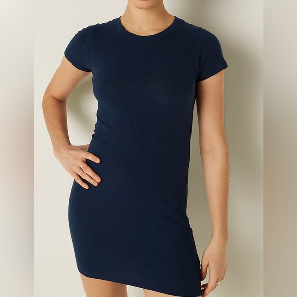 NWT VS PINK Rib Knit Mini Dress - Picture 1 of 10